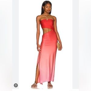 Agua Bendita x REVOLVE Gwen Dress in Ombré Fuchsia, M